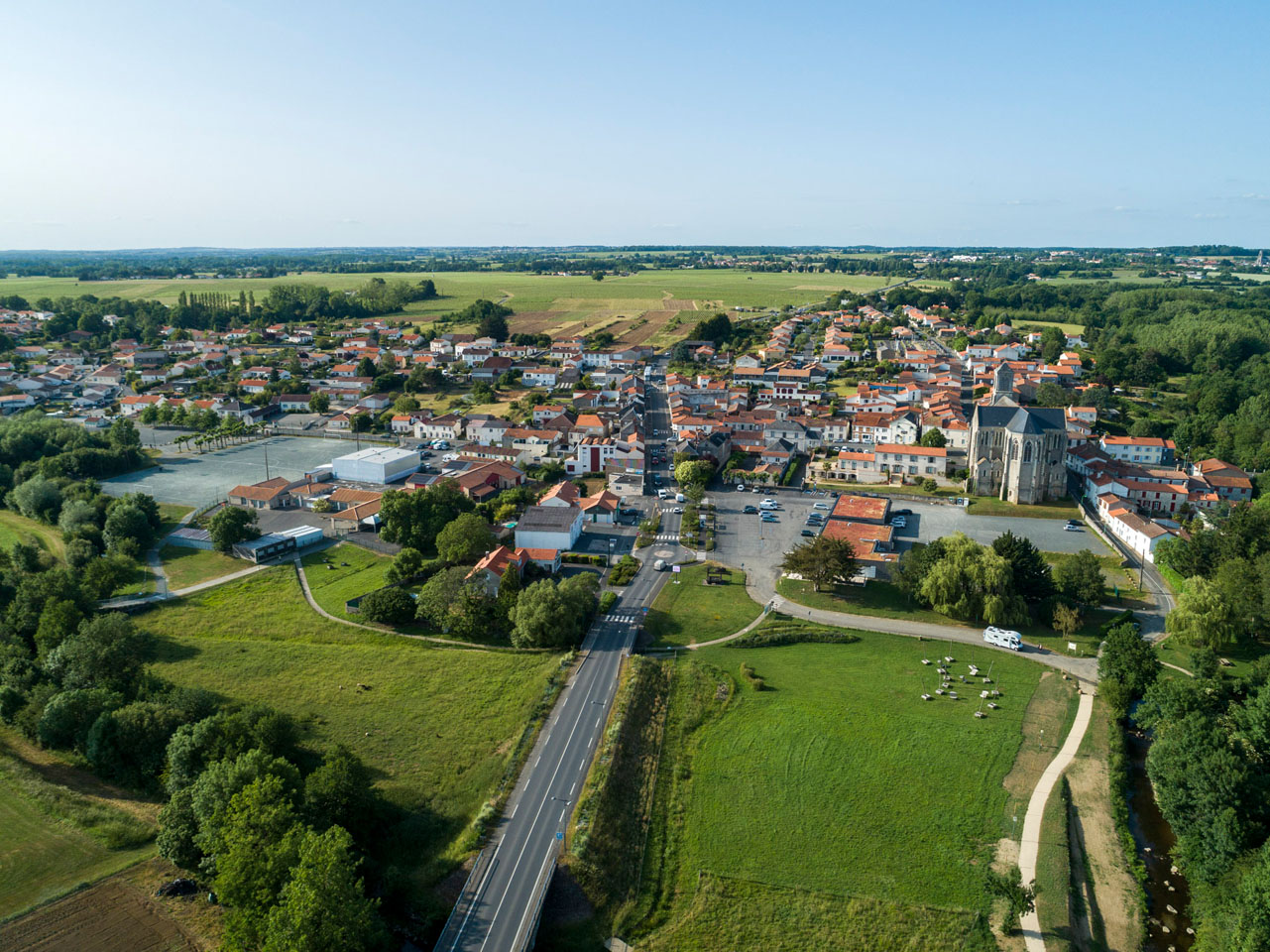 place de Mouzillon dans le Vignoble Nantais