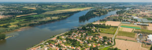 paysage vue du ciel Saint-Julien-de-Concelles